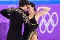 Tessa Virtue et Scott Moir lors de l’épreuve par équipes - programme court aux Jeux olympiques d’hiver de PyeongChang 2018 le 11 février 2018. (Photo Vincent Ethier/COC)