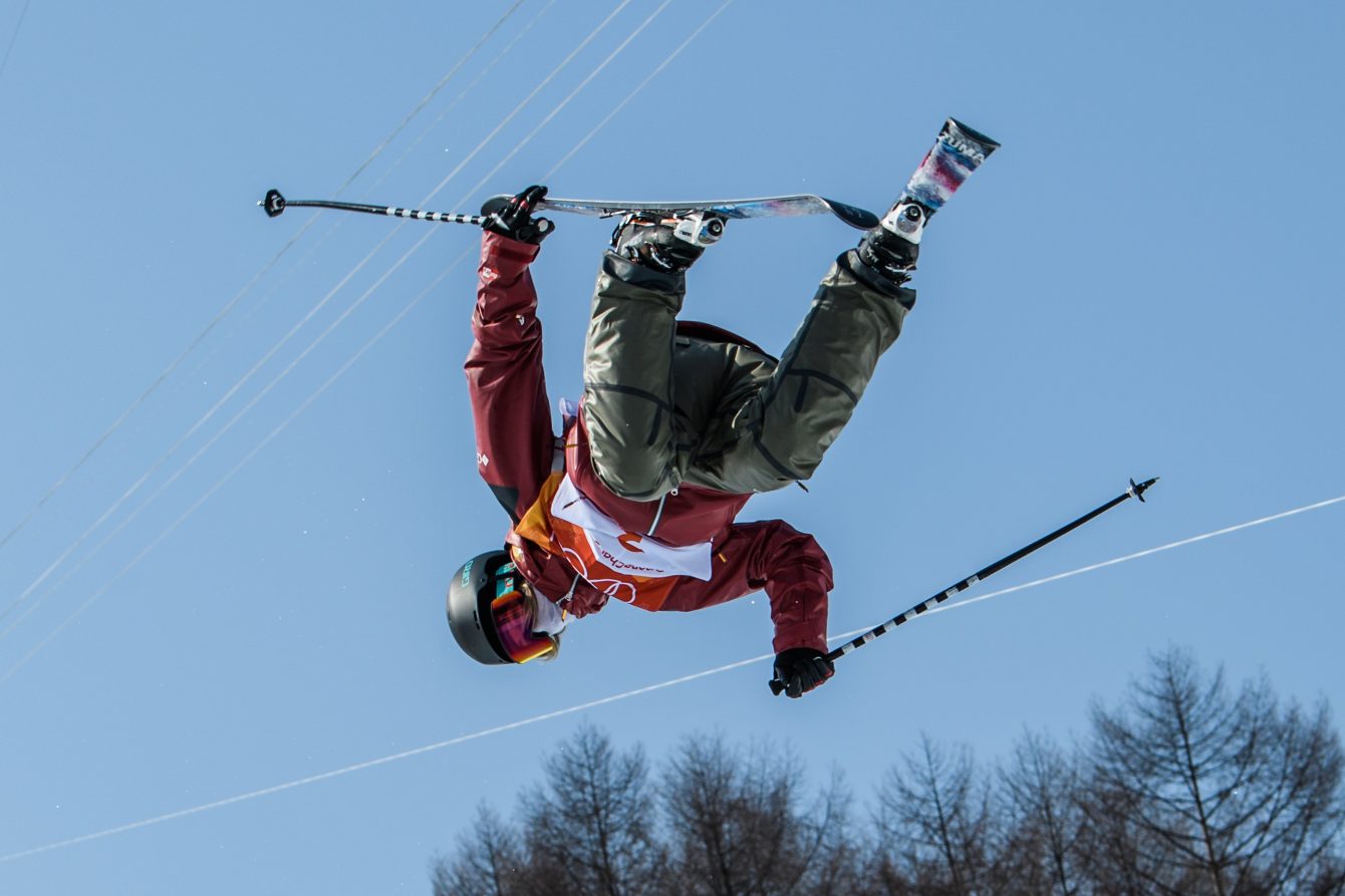 Cassie Sharpe remporte l'or en finale de l'épreuve de la demi-lune en ski acrobatique, aux Jeux olympiques d'hiver de Pyeongchang 2018. (Photo: Vincent Ethier/COC)