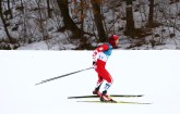 Devon Kershaw du Canada lors du skiathlon (15 km + 15 km) lors des Jeux olympiques d’hiver de PyeongChang le 11 février 2018. (Photo Vaughn Ridley/COC)