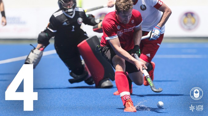 4-WIDE Les athlètes de 13 sports tenteront de qualifier une place olympique pour leur pays à Tokyo 2020 aux Jeux Pan Am! En hockey sur gazon, les places olympiques seront attribuées à l’équipe la mieux classée dans les tournois masculin et féminin. Après avoir terminé deuxième à #Toronto2015, l’équipe masculine de hockey sur gazon d’Équipe Canada tentera de remporter l’or ET une place de qualification olympique à Lima!