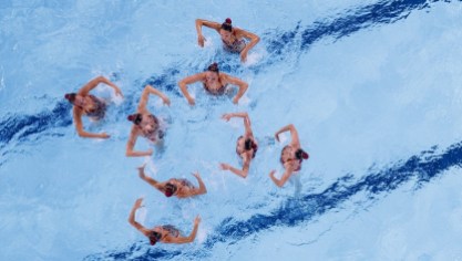 Équipe Canada natation artistique routine libre Lima 2019 Les nageuses artistiques d'Équipe Canada à Lima 2019