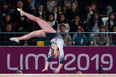 Équipe Canada Ellie Black poutre Lima 2019 Ellie Black à la poutre à Lima 2019