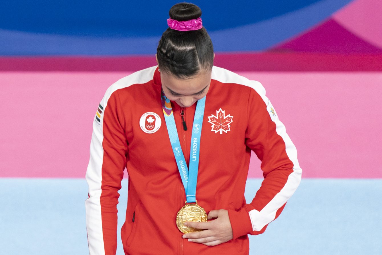 Brooklyn Moors a remporté l'or au sol aux Jeux panaméricains de Lima, au Pérou, le 31 juillet 2019. Photo : David Jackson/COC