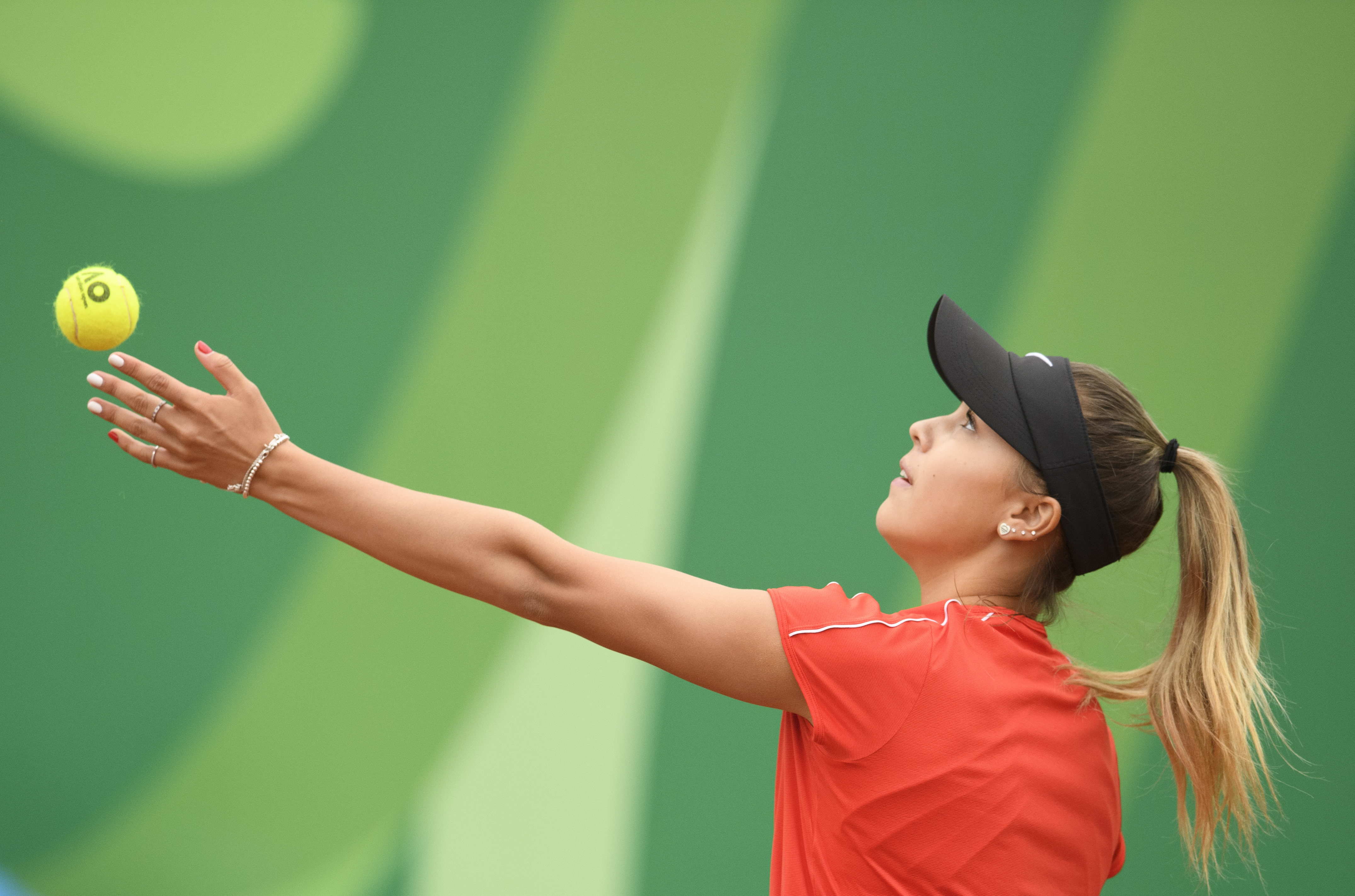 Jada Bui pendant un match de tennis à Lima 2019