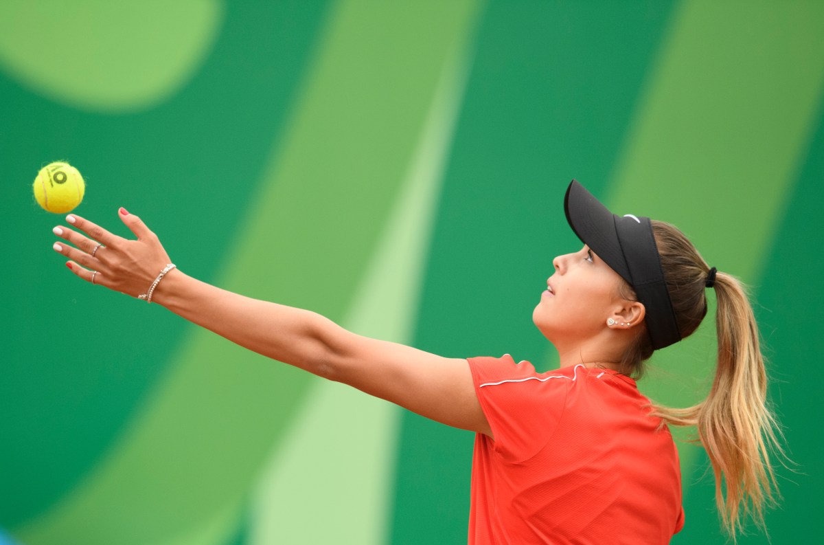 Jada Bui pendant un match de tennis à Lima 2019