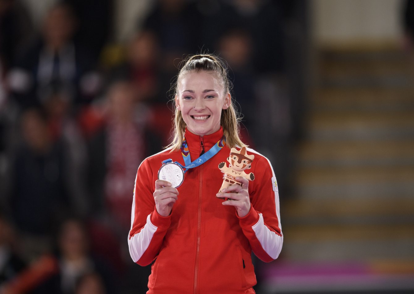 Kate Campbell et sa médaille d'argent