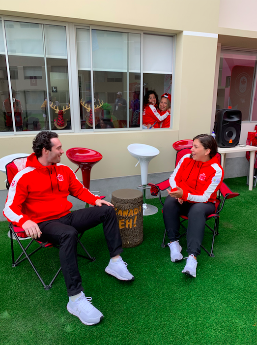 L'espace « feu de camp » d'Équipe Canada