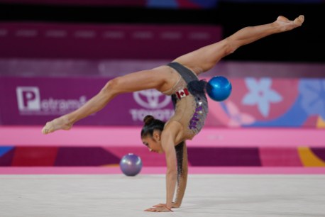 Équipe Canada Katherine Uchida ballon Lima 2019 Katherine Uchida au ballon à Lima 2019