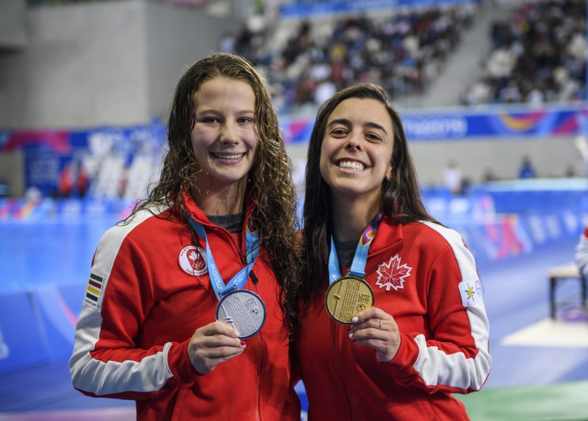 Caeli McKay et Meaghan Benfeito à Lima 2019