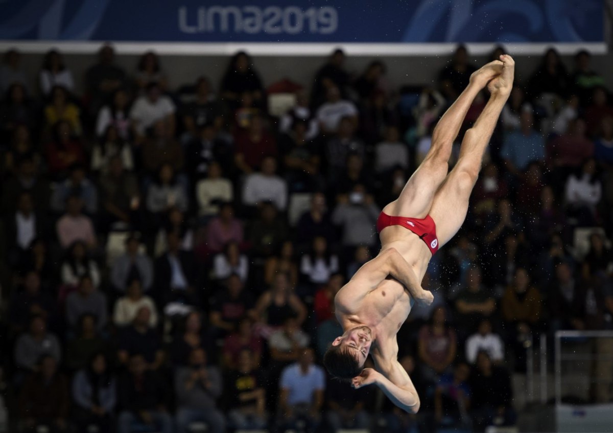 Philippe Gagné plonge dans la piscine de Lima 2019