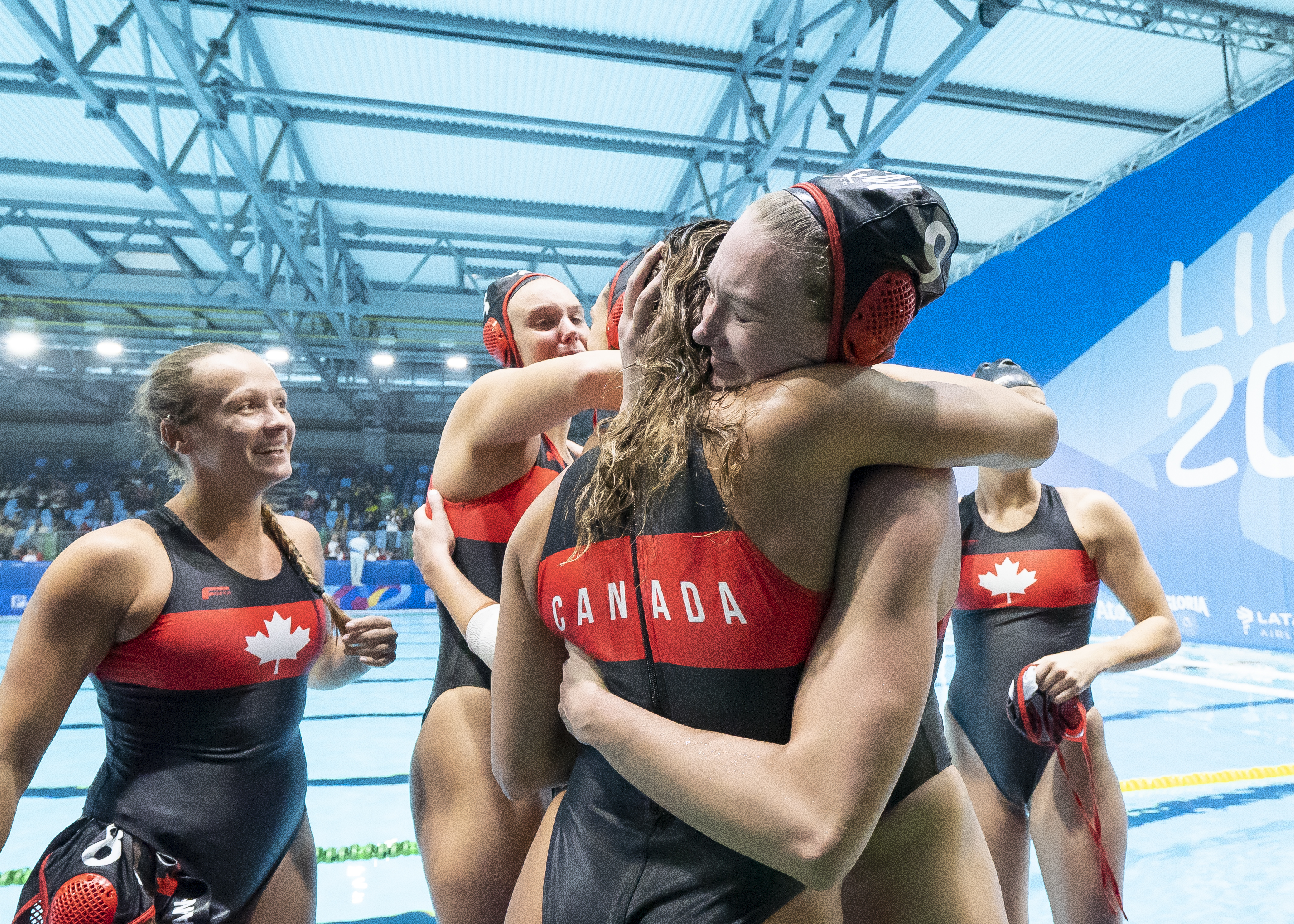 Équipe Canada célèbre sa qualification olympique à Lima 2019