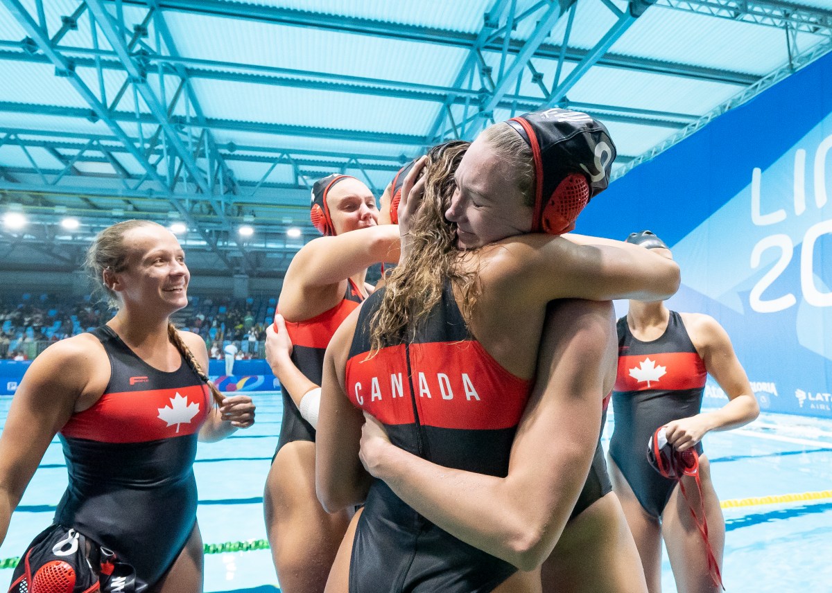 Équipe Canada célèbre sa qualification olympique à Lima 2019