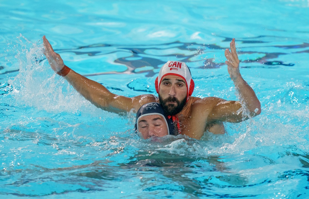 Des joueurs de water-polo à Lima 2019