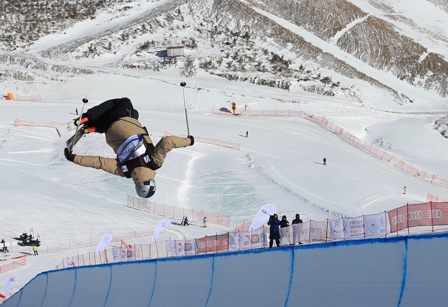 Noah Bowman en action dans la demi-lune