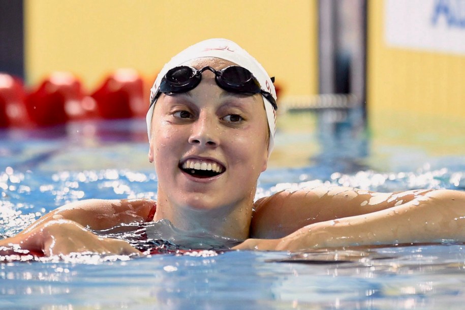 Emily Overholt souriante après une course