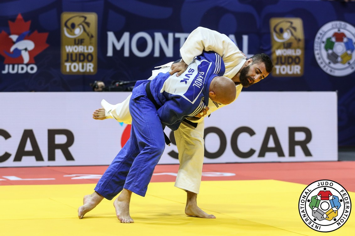 Mohab El Nahas lors d'un combat de judo