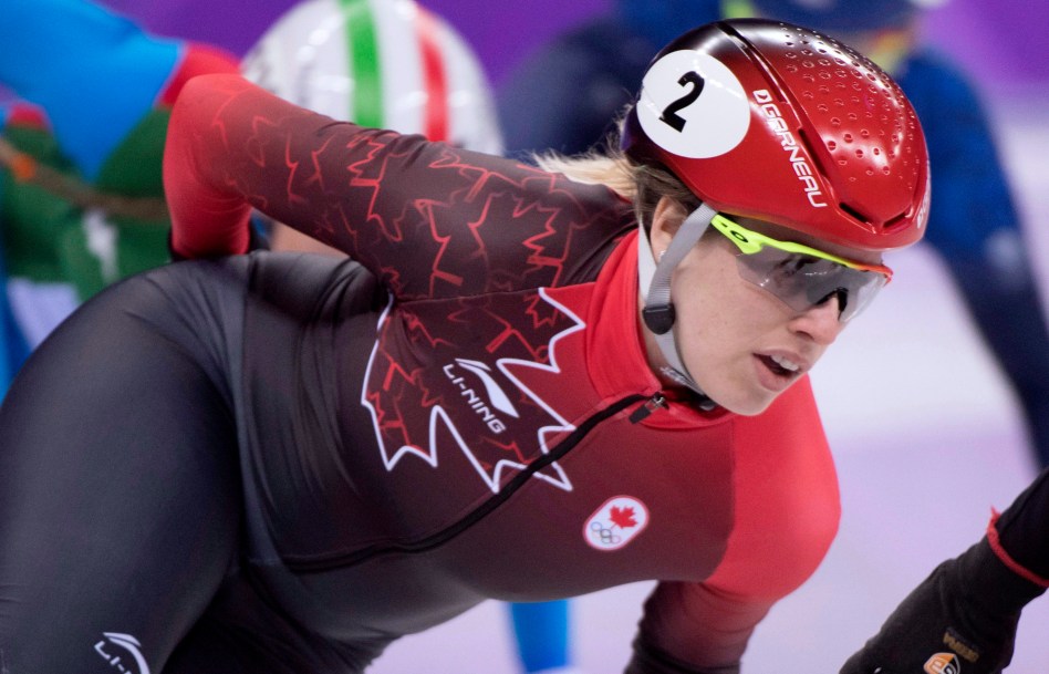 marianne St-gelais en action à PyeongChang 2018