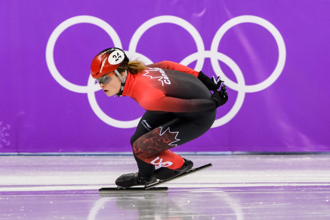 Kim Boutin en action sur la glace