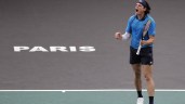 Milos Raonic remporte son match contre Ugo Humbert et avance vers les demi-finales du Masters de Paris le vendredi 6 novembre 2020.