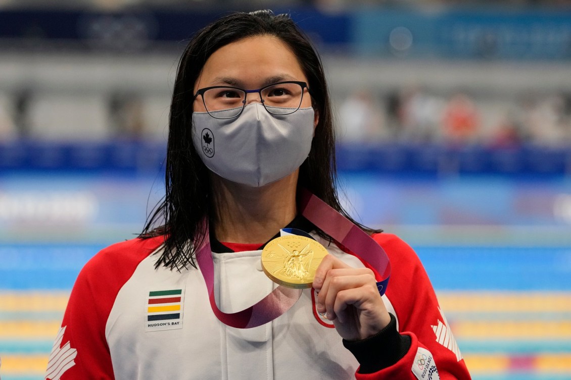 Margaret Mac Neil avec sa une médaille d’or olympique