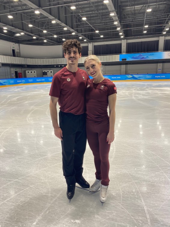 Piper Gilles et Paul Poirier terminent une séance d'entraînement.