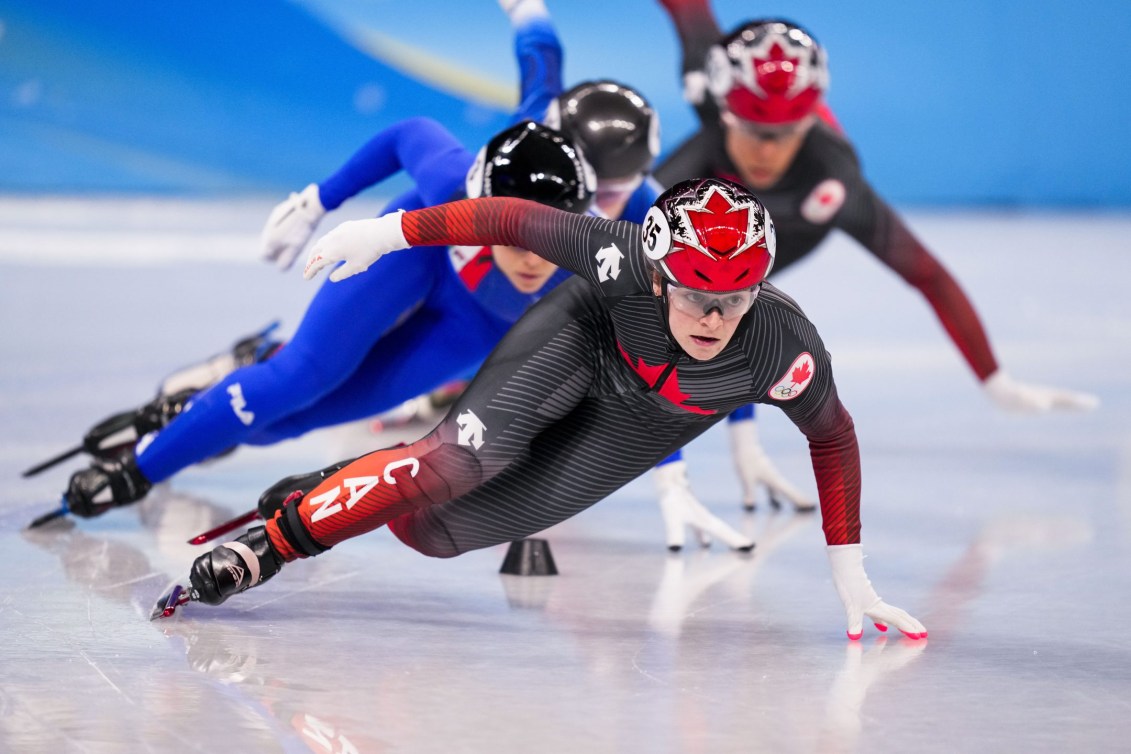 Kim Boutin en pleine course.