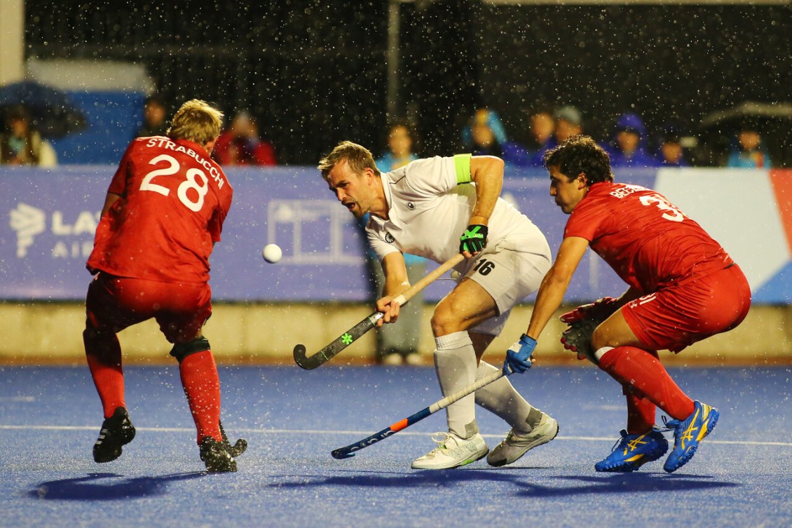 Le Canada affronte le Chili en hockey sur gazon masculin.