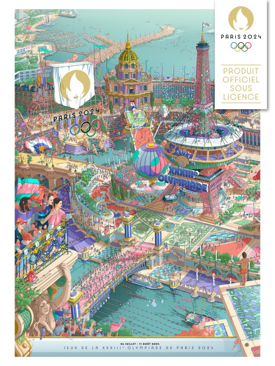 L'affiche des Jeux olympiques de Paris 2024.