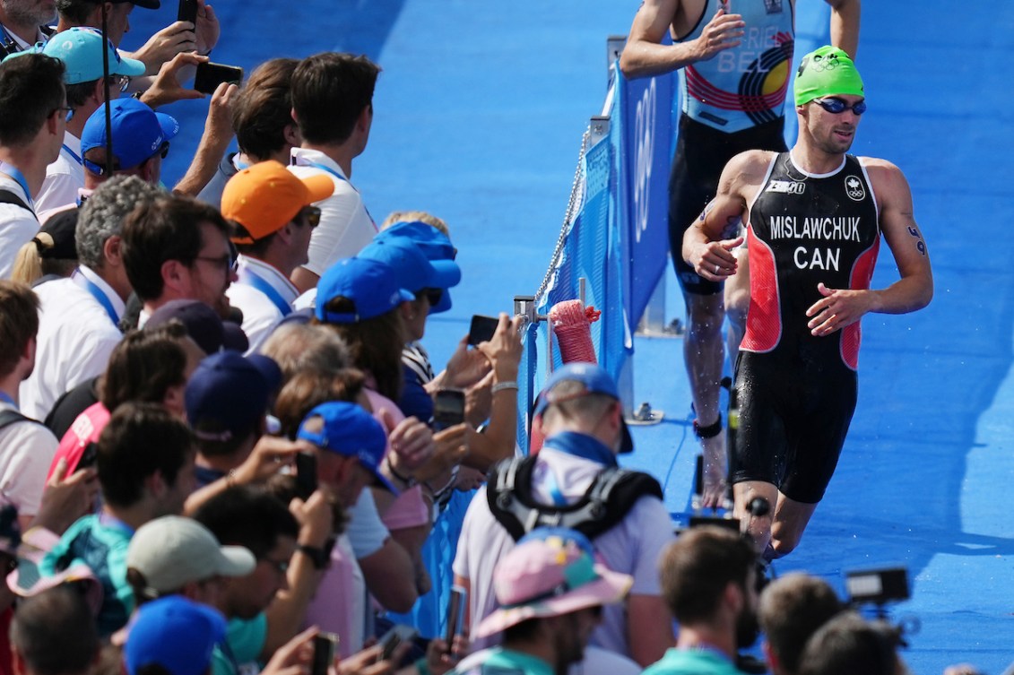 Tyler Mislawchuk pendant la course.