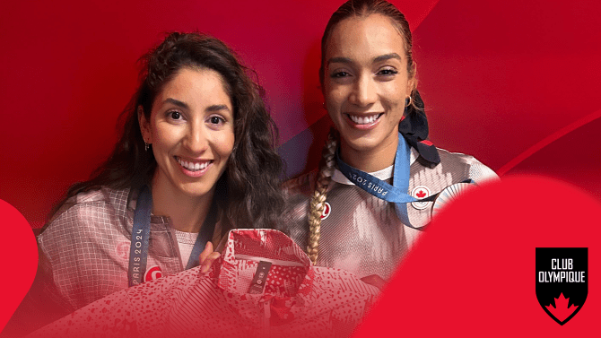 Gagnez une veste d&rsquo;Équipe Canada signée par les médaillées d&rsquo;argent Melissa Humana-Paredes et Brandie Wilkerson