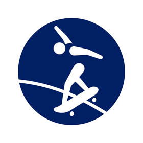 Skateboarding logo