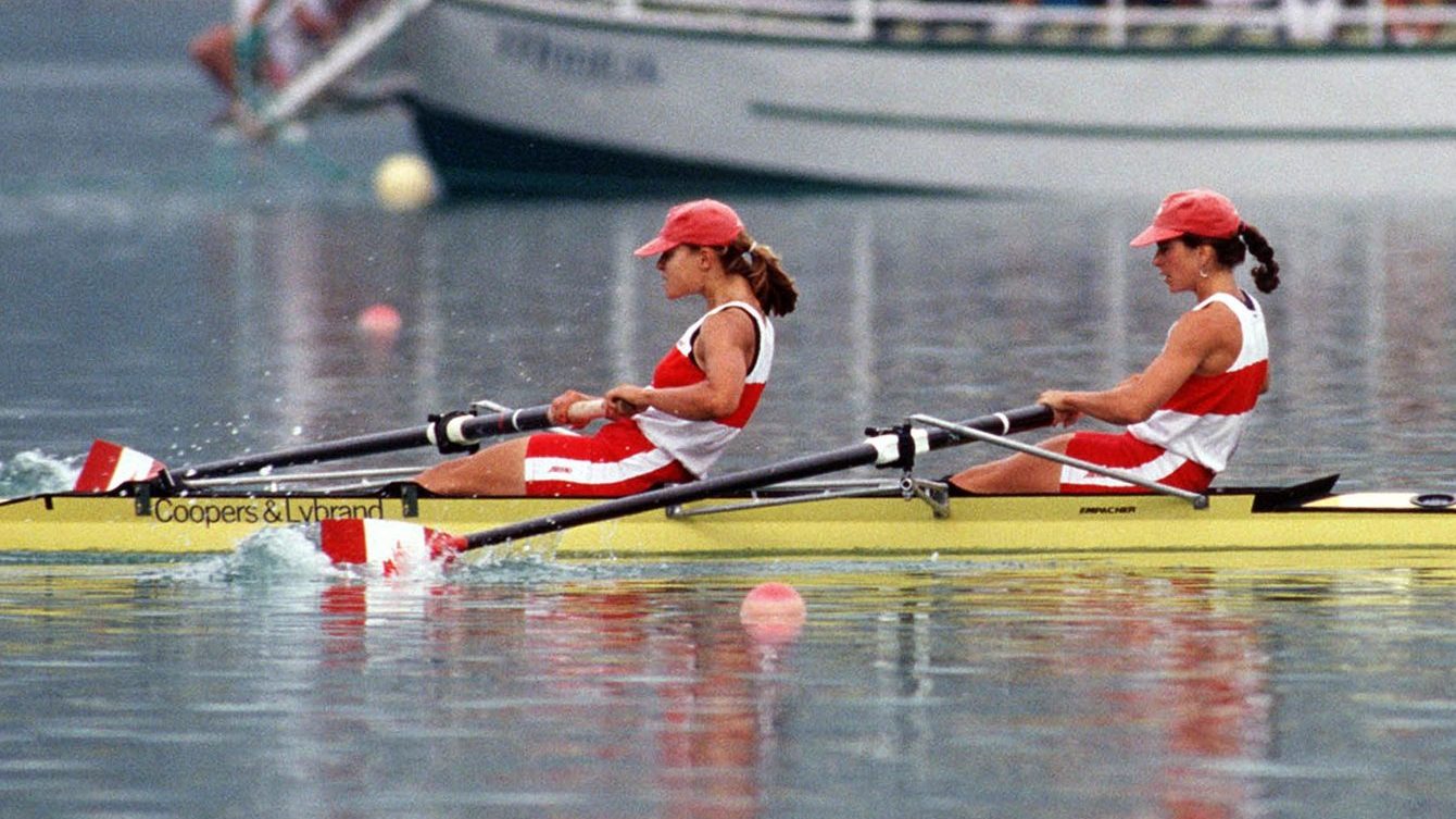 Marnie McBean and Kathleen Heddle compete at Barcelona 1992