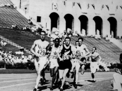 Philip Edwards bronze medal winner in the 800m event at the 1932 Olympic Games in Los Angeles. (CP PHOTO/COC)