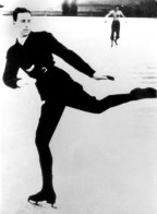 Canada's Montgomery Wilson competes in the figure skating event towards a bronze medal at the Lake Placid 1932 Olympic Winter Games. (CP Photo/COC)