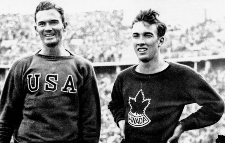 Loaring, John A Canadian and an American man stand side by side