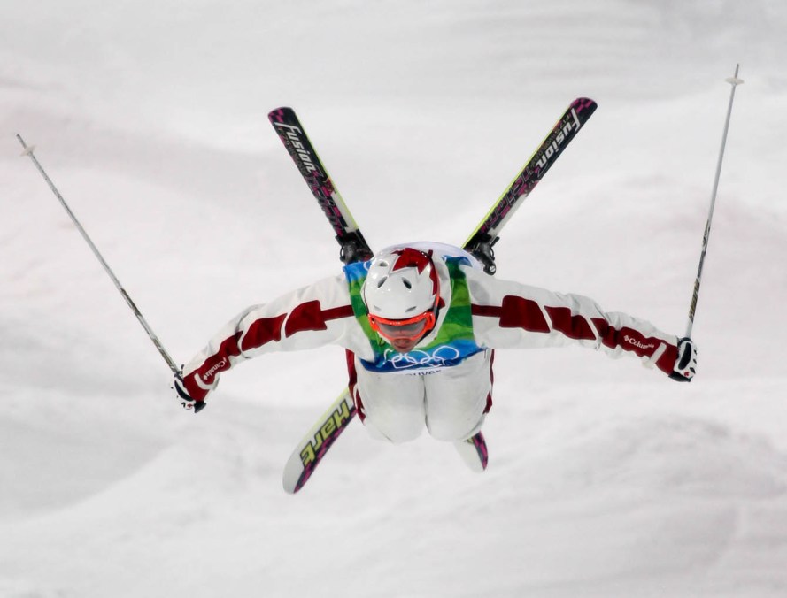 alex_bilodeau_action_2010_1340px Alex Bilodeau of Rosemere, Que. looks for his jump landing during men's moguls training for the Olympic Winter Games at Cypress Mountain in Vancouver, B.C. (CP PHOTO)(HO-COC-Mike Ridewood)