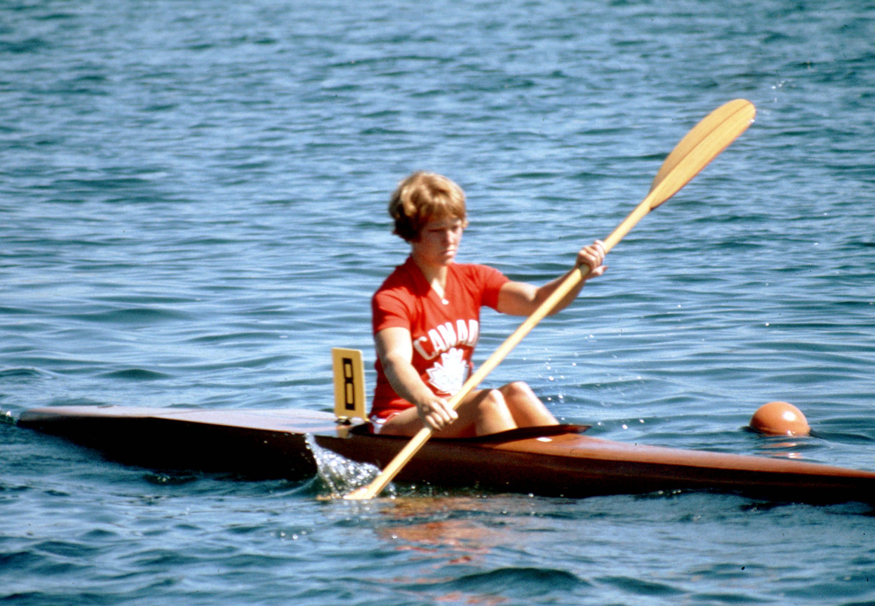 Sue Holloway in kayak 