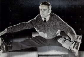 Donald McPherson executes a jump