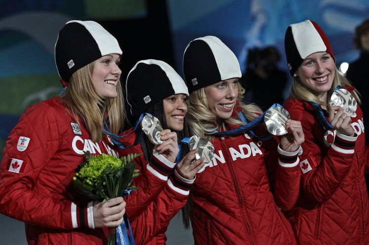 OLY WOMENS 3000M RELAY MEDALS Women's 3,000m relay (Vancouver 2010)