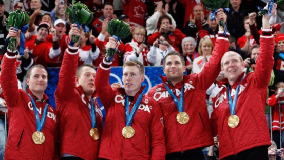 Ben Hebert, John Morris; Kevin Martin; Marc Kennedy; Adam Enright Men's curling (Vancouver 2010)