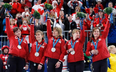 Cori Bartel; Susan O'Connor; Cheryl Bernard; Carolyn Darbyshire; Kristie Moore Women's curling (Vancouver 2010)