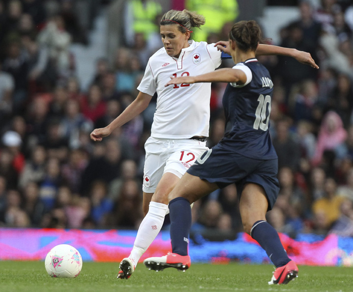 Christine Sinclair in Canada vs. USA, London 2012