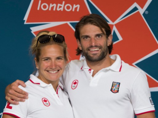 Team Canada Emilie and Hugues Fournel at 2012 Olympics Canada's Hugues Fournel and his sister Emilie pause for a photo following a press conference for London 2012 Olympics