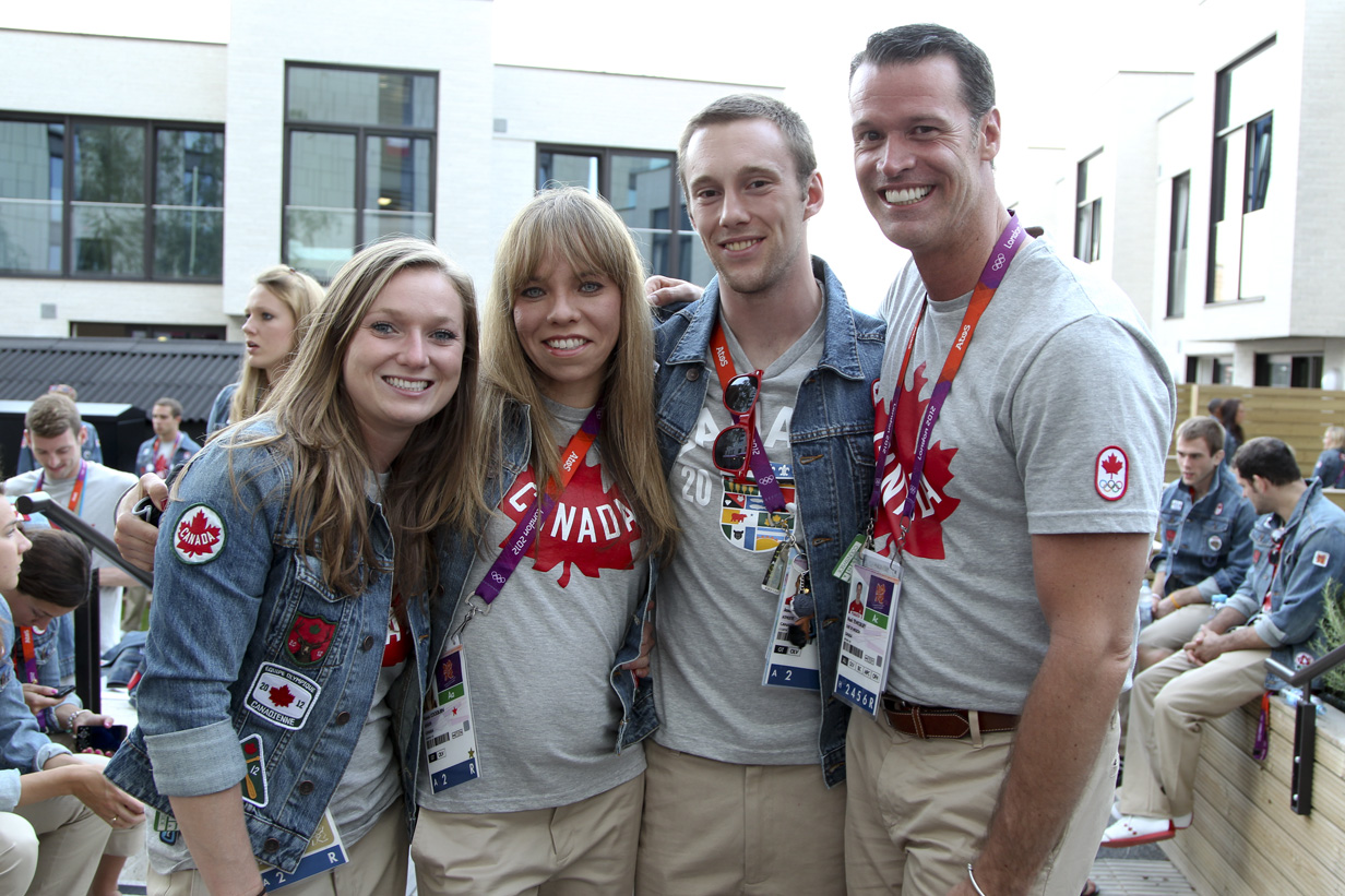 Athletes wearing tshirts and jean jackets