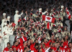 Members of the Canadian Olympic Team march into closing ceremony at BC Place during the Vancouver 2010 Olympic Winter Games in Vancouver, B.C. THE (CANADIAN PRESS)2010(HO-COC-Dave Sandford)