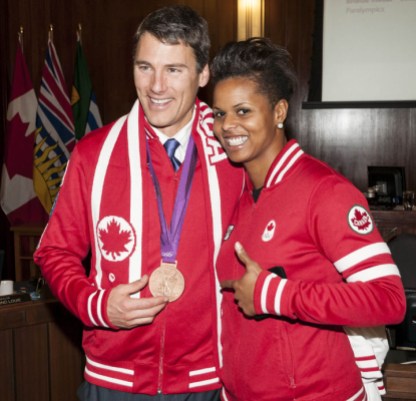 Mayor Robertson & Karina LeBlanc COC photo by Bayne Stanley