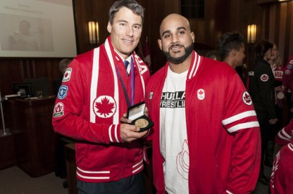 Mayor Robertson & Arjan Bhullar COC photo by Bayne Stanley