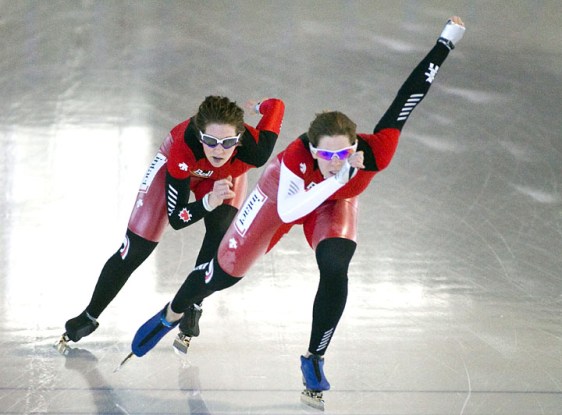Christine Nesbitt, Ivanie Blondin Photo: Canadian Press