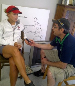 Starkman in the heat of an interview. Photo c/o Jacki Skender