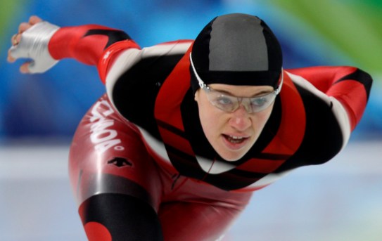 2010 Winter Olympics Clara Hughes skating